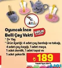 BİRLİK OYUNCAK İNCE BELLİ ÇAY VAKTİ